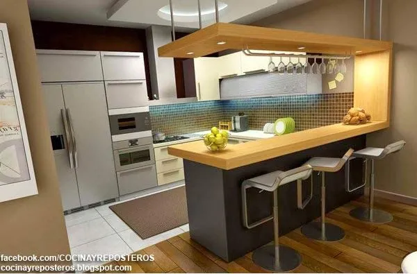 COCINAS CON BARRA : COCINA Y REPOSTEROS: Decoración, fotos y ... COCINAS CON BARRA : COCINA Y REPOSTEROS: Decoración, fotos y ...