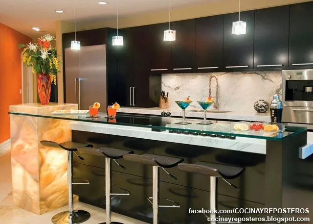 COCINAS CON BARRA : COCINA Y REPOSTEROS: Decoración, fotos y ... COCINAS CON BARRA : COCINA Y REPOSTEROS: Decoración, fotos y ...