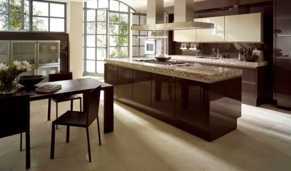 Cocinas integrales modernas color chocolate - Colores en casa Cocinas integrales modernas color chocolate - Colores en casa