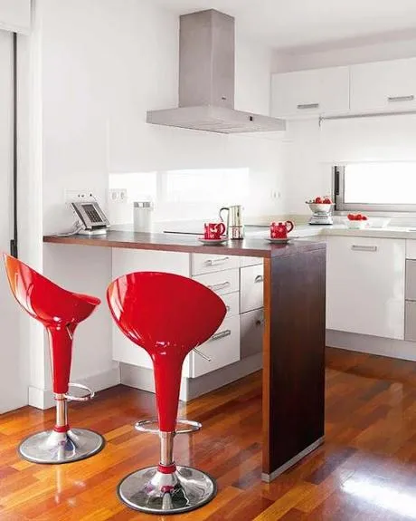 Cocinas pequeñas y modernas con barra - Paperblog