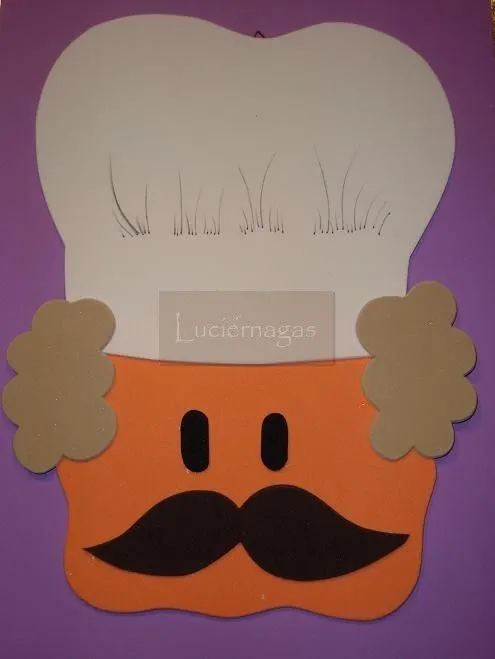 Cocineros de foami - Imagui