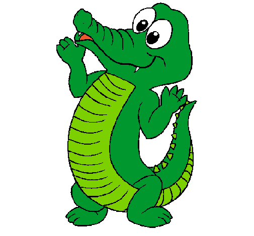 Cocodrilo bebé caricatura - Imagui