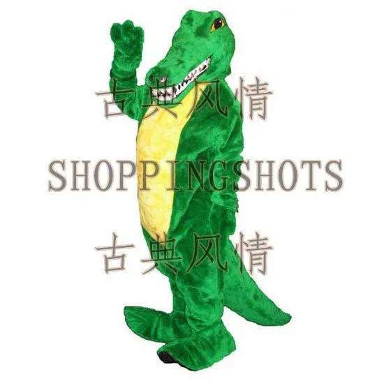 Cocodrilo traje de la mascota del vestido de lujo adulto tamaño ...