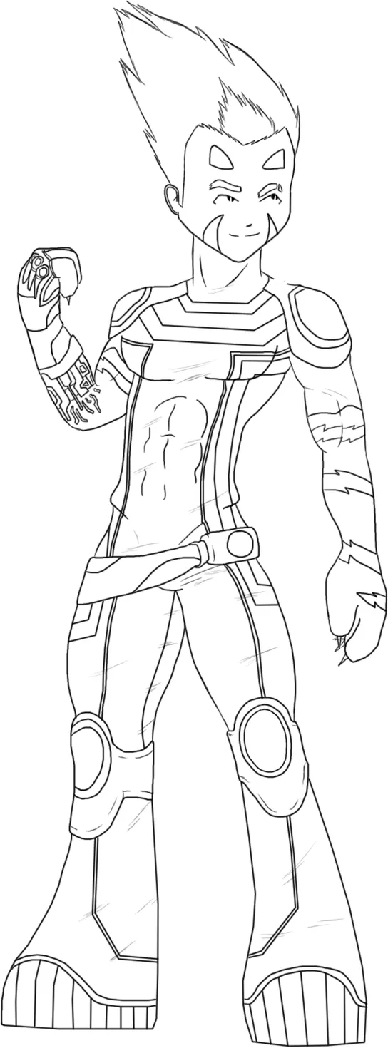 Code Lyoko Evolution - Odd Lineart by FearEffectInferno on DeviantArt