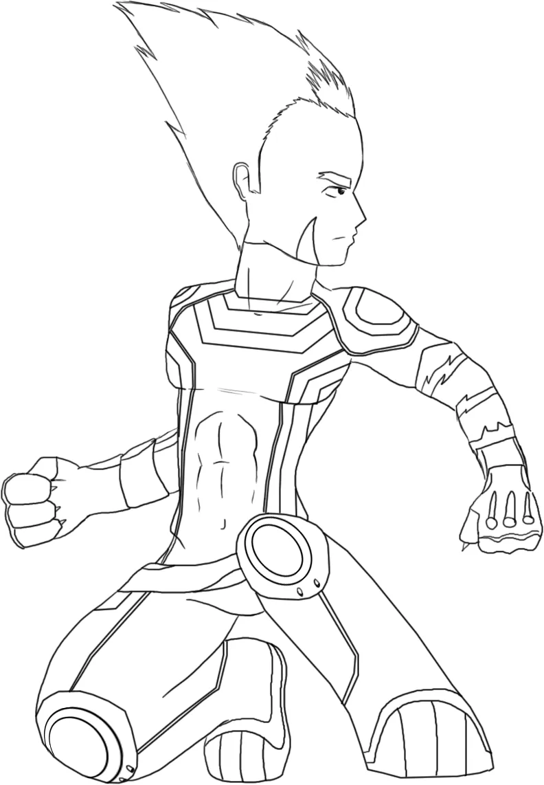 Code Lyoko Evolution - Odd Lineart by FearEffectInferno on DeviantArt