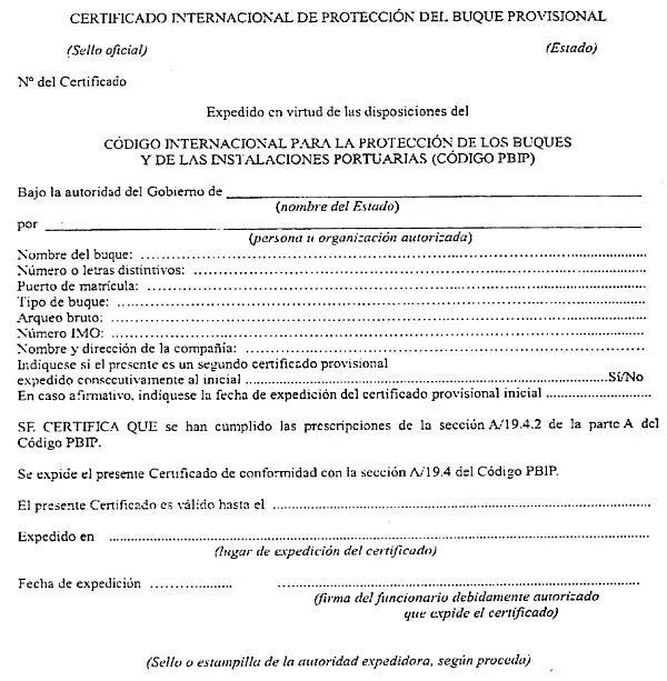 Código Internacional para la protección de los buques y de las ... Código Internacional para la protección de los buques y de las ...