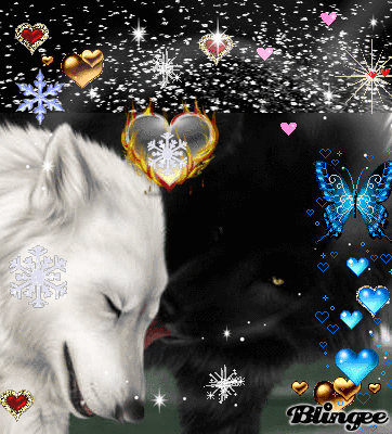 Códigos y descargas de fotos animadas lobos enamorados! #132189140 ...