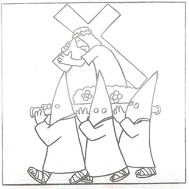 Cofrades de Viveiro: Primera entrega de coloreables sobre Semana Santa