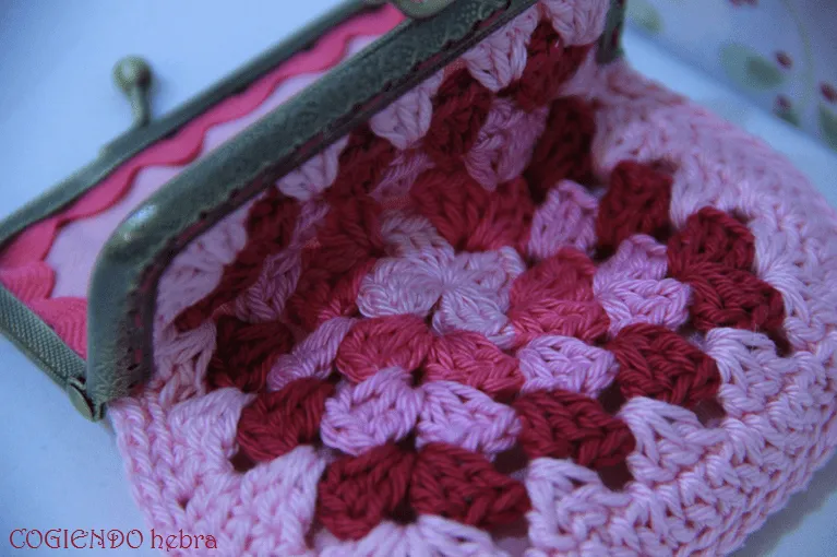 Cogiendo Hebra: Monedero a ganchillo con boquilla cuadrada. Reto ...
