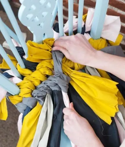 Cojín trenzado para sillas - Guía de MANUALIDADES Cojín trenzado para sillas - Guía de MANUALIDADES