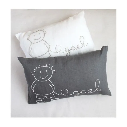 Cojines personalizados con el nombre | DECORACIÓN BEBÉS