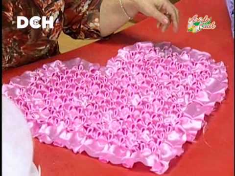 Como hacer cojines drapeados en forma de corazon - Imagui