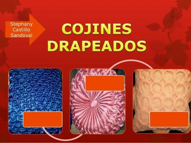 Cojines drapeados y patrones para crearlos