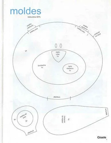 Almohadones infantiles moldes - Imagui