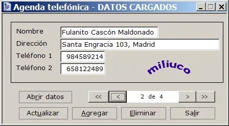 Colabora.NET: Agenda telefónica - Miliuco