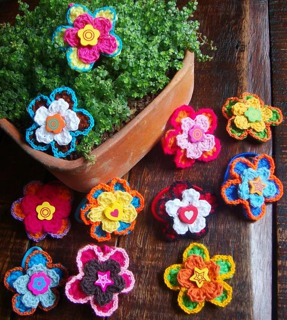 colas cabello-flores tejidas a crochet (¡más de 5.500 vistas ... colas cabello-flores tejidas a crochet (¡más de 5.500 vistas ...