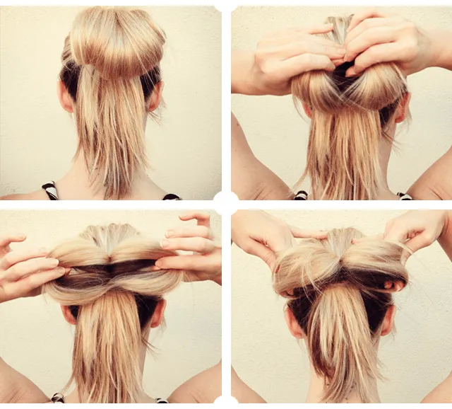 Como hacer un lazo de cabello - Imagui