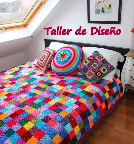 colcha y almohadones al crochet colores varios | ALFOMBRAS ...