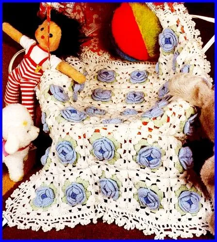 Colchas para bebé de ganchillo - Imagui
