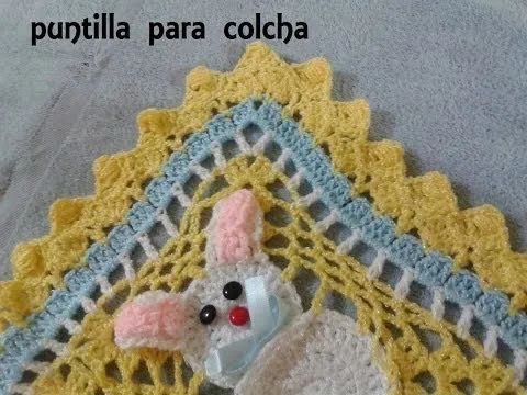 COLCHA DE CONEJOS A CROCHET PARTE 3 DE 3 (PUNTILLA) - YouTube COLCHA DE CONEJOS A CROCHET PARTE 3 DE 3 (PUNTILLA) - YouTube