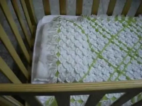 Colcha para cunita de bebé, hecha de lana, fácil de hacer. - YouTube