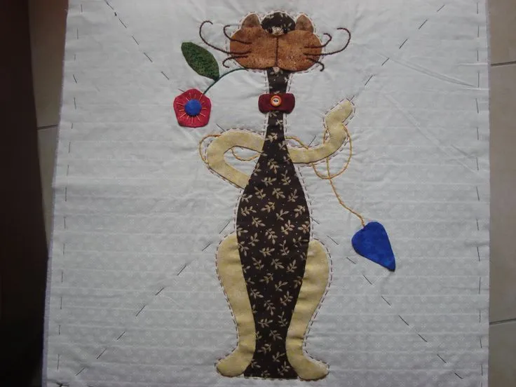 Colcha Patchword gato 1 | Patchwork | Pinterest Colcha Patchword gato 1 | Patchwork | Pinterest