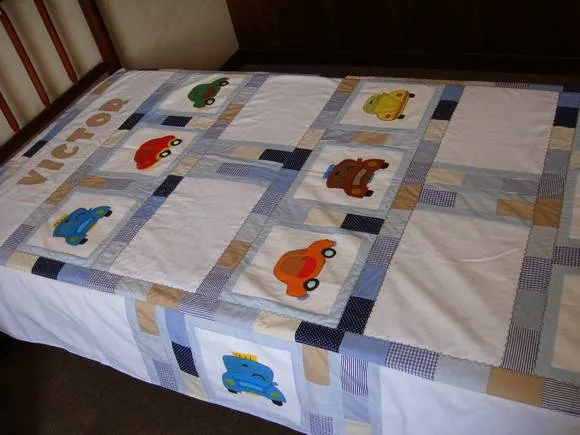 Colcha Patchwork- Infantil Solteiro | Fafa Arte | Elo7 Colcha Patchwork- Infantil Solteiro | Fafa Arte | Elo7