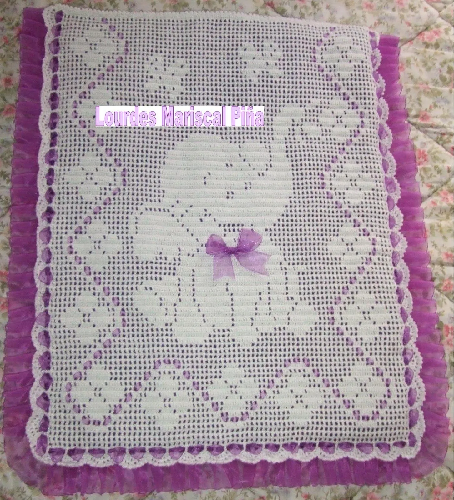Colchas a crochet para bebés - Imagui