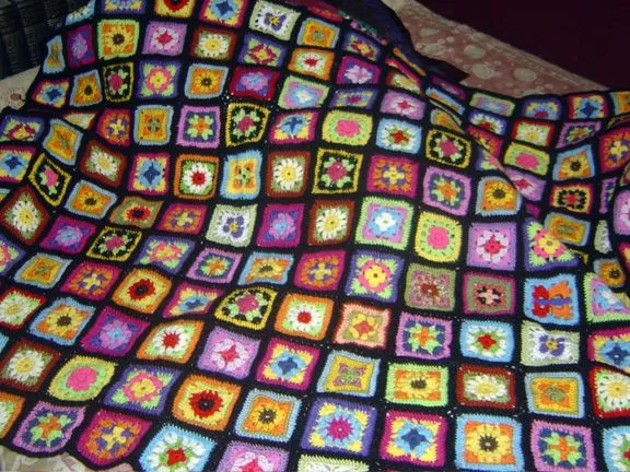 Colchas de ganchillo faciles - Imagui