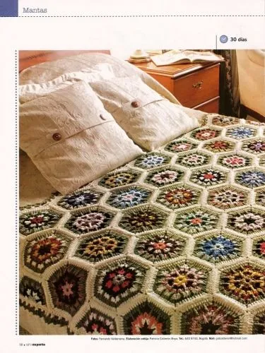Colchas tejidas al crochet - Imagui