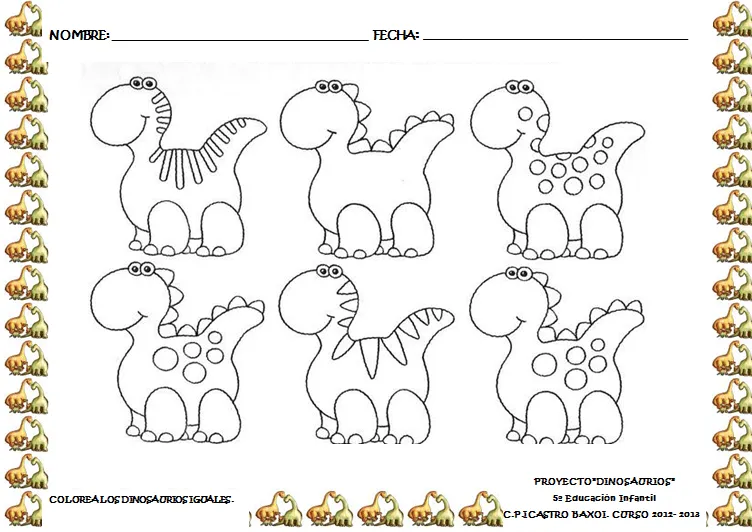 Actividades para niños de preescolar de dinosaurios - Imagui Actividades para niños de preescolar de dinosaurios - Imagui