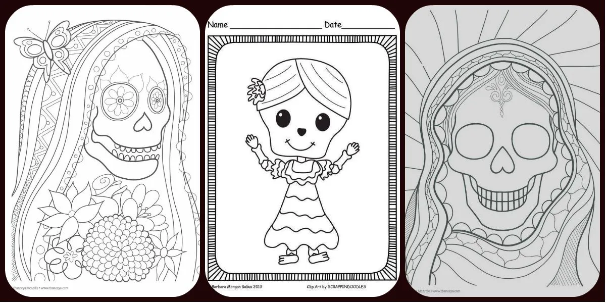 Colección más de 50 dibujos para colorear el día de los Muertos, diferentes niveles de dificultad – Imagenes Educativas Colección más de 50 dibujos para colorear el día de los Muertos, diferentes niveles de dificultad – Imagenes Educativas