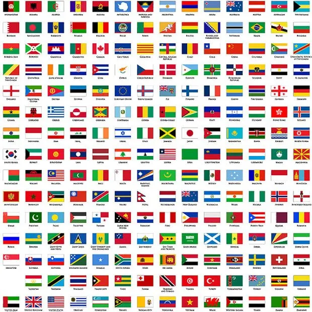Colección de banderas de países en vector - recursos WEB & SEO Colección de banderas de países en vector - recursos WEB & SEO