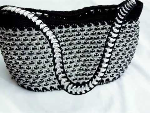 Coleccion de bolsas hechas con anillas - YouTube Coleccion de bolsas hechas con anillas - YouTube