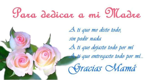 Colección de dedicatorias para mamá en el #DiadelaMadre. Palabras ... Colección de dedicatorias para mamá en el #DiadelaMadre. Palabras ...