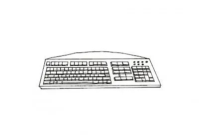 Teclados para colorear - Imagui