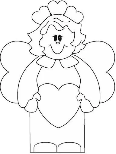 Mi colección de dibujos: ♥ Angelitos para colorear Mi colección de dibujos: ♥ Angelitos para colorear