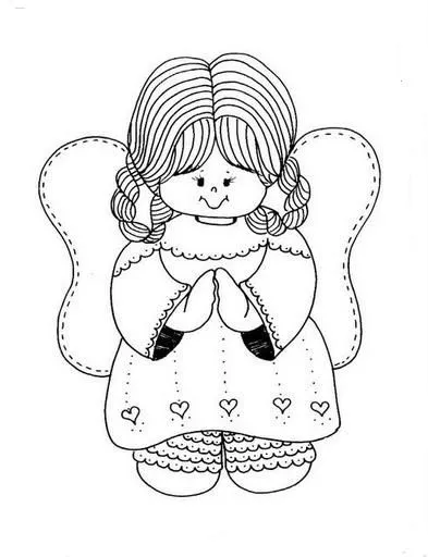 Mi colección de dibujos: ♥ Angelitos para pintar Mi colección de dibujos: ♥ Angelitos para pintar