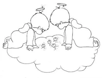 Mi colección de dibujos: ♥ Angelitos tiernos