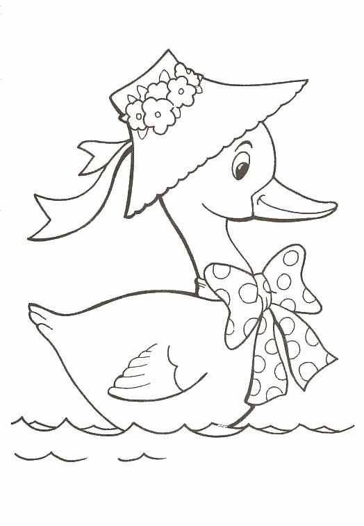 Dibujos de patitos para pintar - Imagui