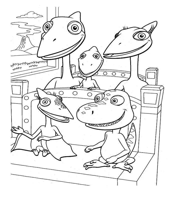 Mi colección de dibujos: Dinotren dibujos