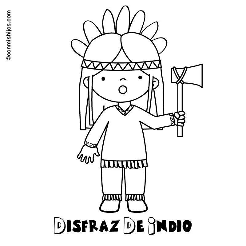 Mi colección de dibujos: Indios