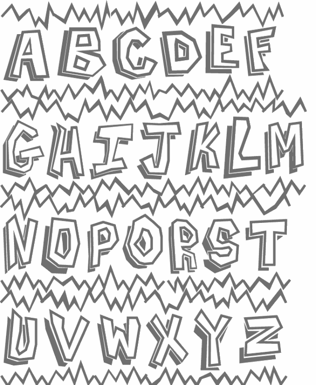 Mi colección de dibujos: ♥ Letras para pintar Mi colección de dibujos: ♥ Letras para pintar