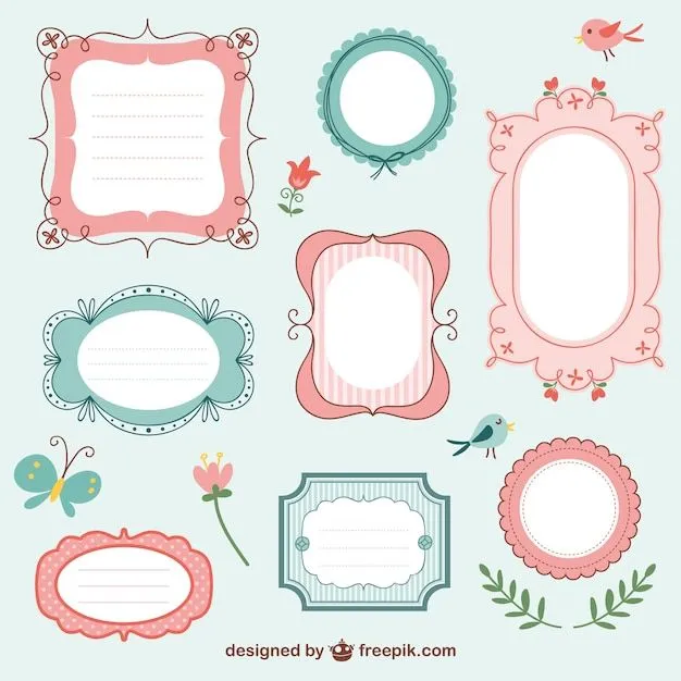 Colección de marcos vintage | Descargar Vectores gratis Colección de marcos vintage | Descargar Vectores gratis