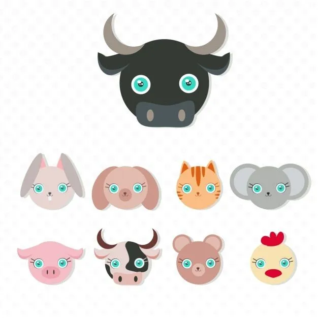Colección de máscaras de animales | Vector Gratis Colección de máscaras de animales | Vector Gratis