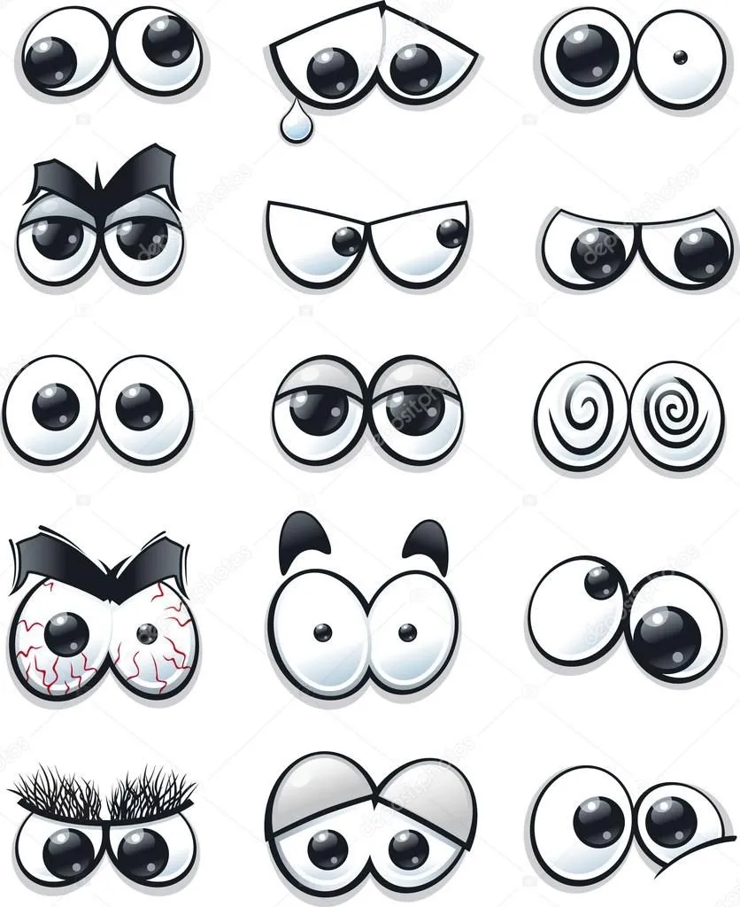 colección de ojos — Vector stock © scribbles-