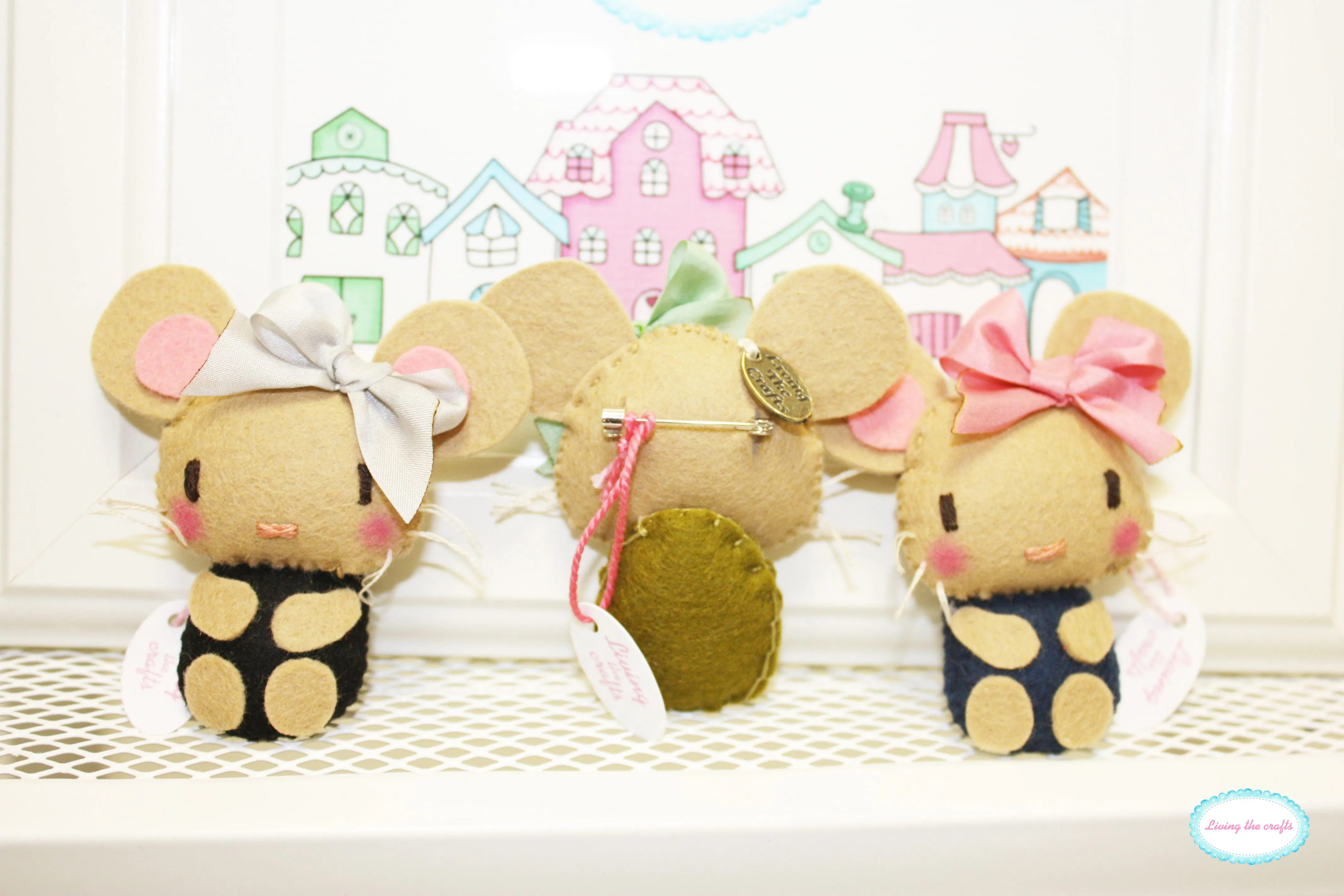 Colección Over the rainbow!!! Broches de fieltro. «