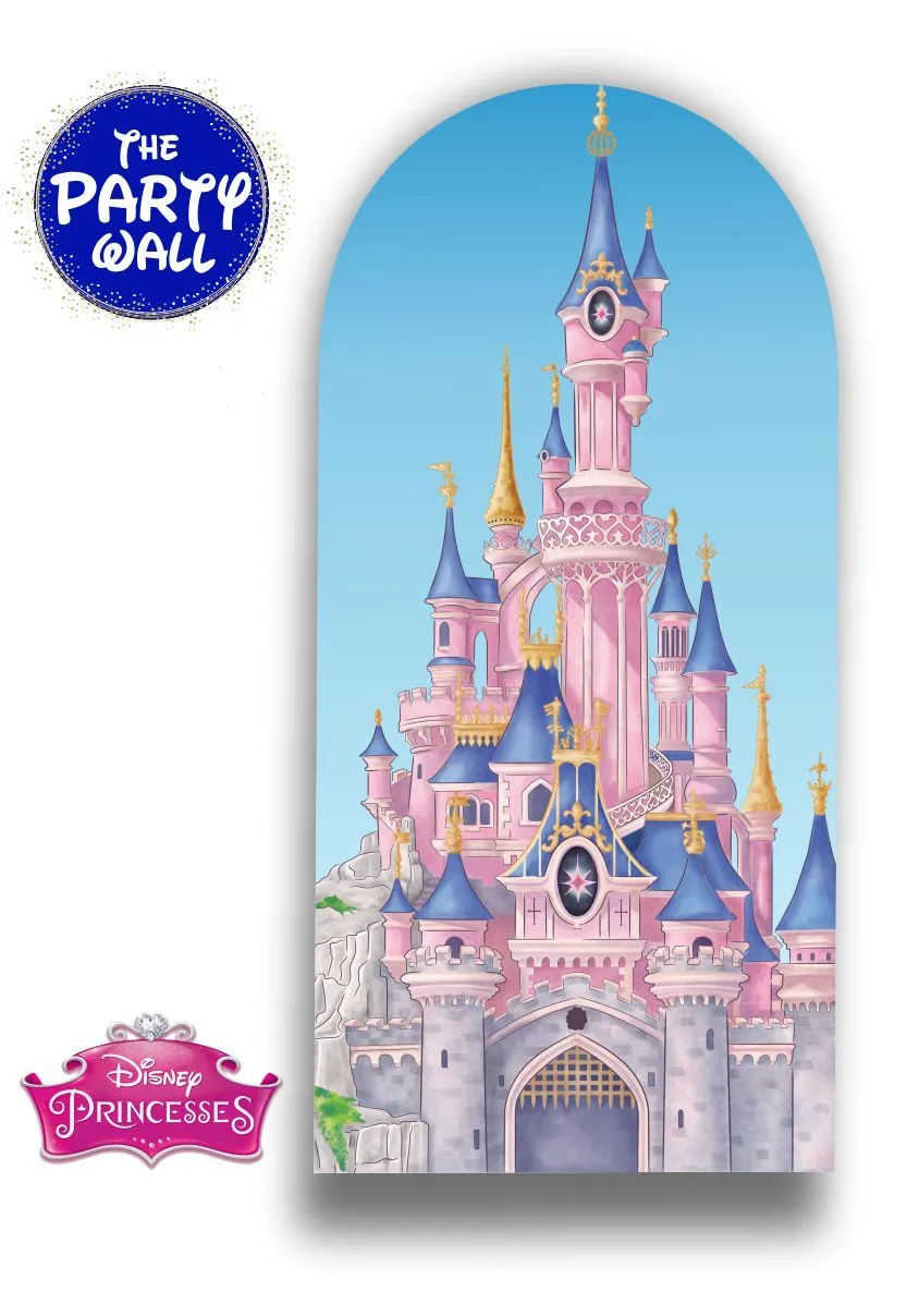 Colección Princesas Disney Castillo - Mampara de punta redonda – The Party Wall Colección Princesas Disney Castillo - Mampara de punta redonda – The Party Wall