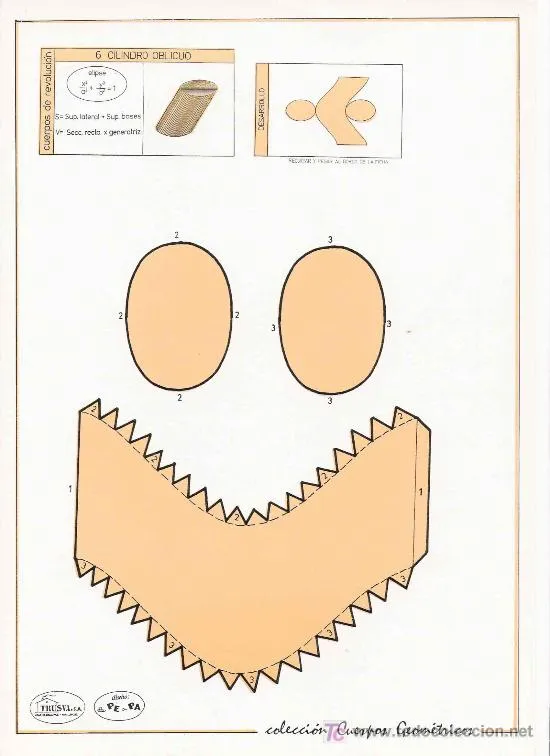 colección recortables cuerpos geométricos / dis - Comprar en ...