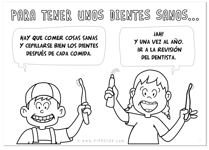 Dibujos para colorear de higiene bucal para niños - Imagui Dibujos para colorear de higiene bucal para niños - Imagui